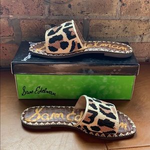 Sam Edelman Gunner Natural Multi Beaded Slides